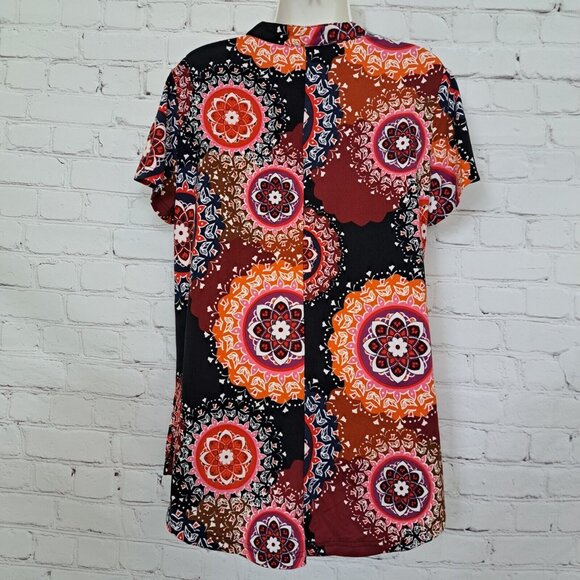 Zennilo Mandala Print Top Blouse Size Small - Picture 4 of 7